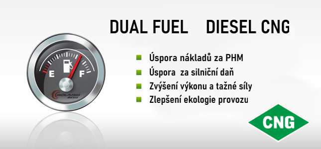 Kalkulátor úspory Diesel CNG - výhody duálního pohonu NM+CNG